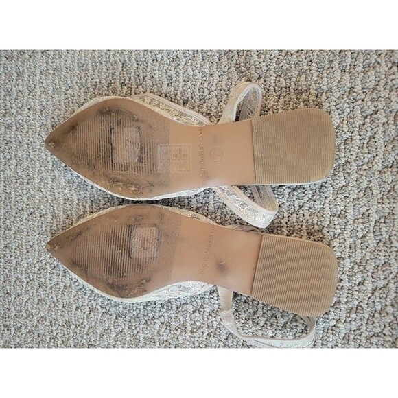 Kaya Lace Pointed Flats - Nude / 7 - Picture 3 of 4